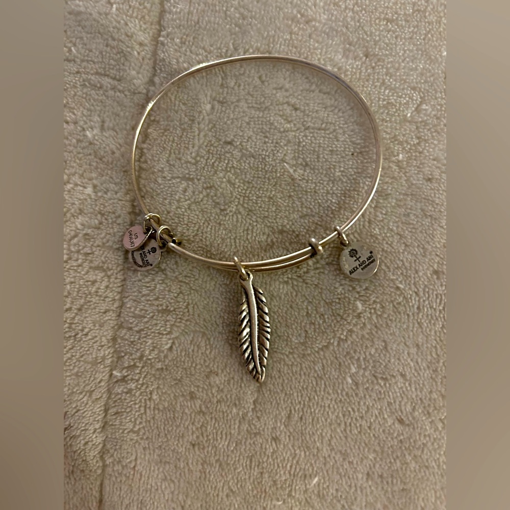 Alex and ani feather bangle